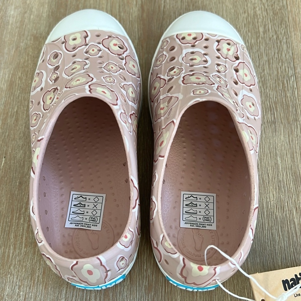 Native Shoes Jefferson Poppy Floral Slip On Tennis Shoes Toddler 11 12 - Picture 6 of 9